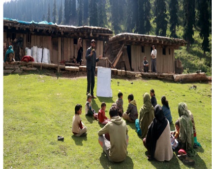 Education in wilderness (Greater Kashmir)